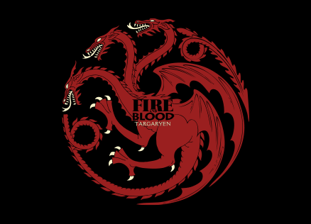 Fire And Blood | Game of Thrones Badge | Redwolf