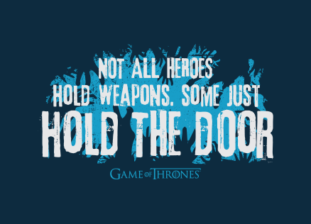 Hold The Door| Game of Thrones Badge | Redwolf