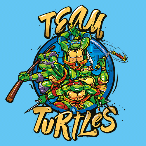 Team Turtles T-shirt | TMNT Tees | Redwolf