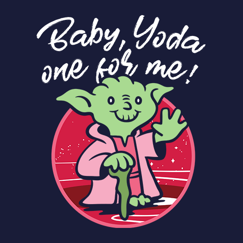 Baby, Yoda One For Me T-shirt | Star Wars Official Merchandise | Redwolf