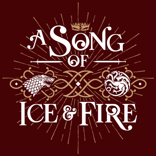 A Song Of Ice & Fire | Official Game Of Thrones T-shirts | Redwolf