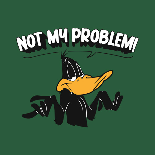 Not My Problem Hoodie | Looney Tunes Official Merchandise | Redwolf