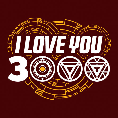 I Love You 3000 Women S T Shirt Official Iron Man Merchandise Redwolf