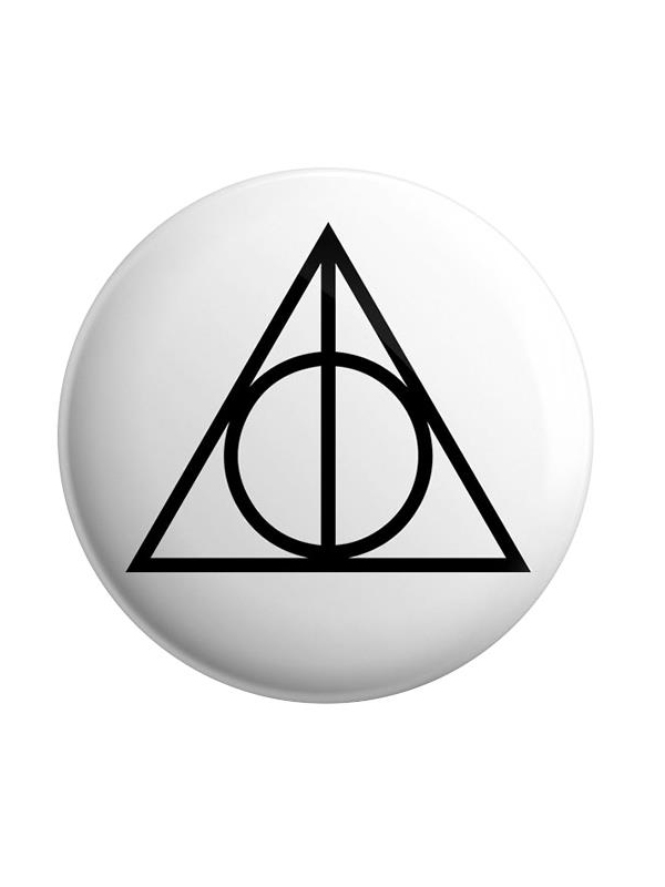 

Redwolf - The Deathly Hallows - Badge, White