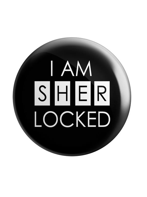 I Am Sherlocked Badge Redwolf