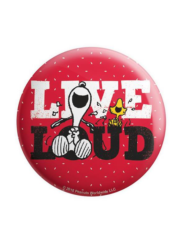 

Redwolf - Live Loud - Peanuts Official Badge, Multi-coloured