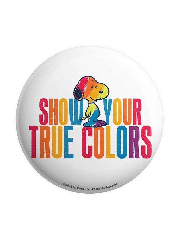 

Redwolf - Show Your True Colors - Peanuts Official Badge, Multi-coloured