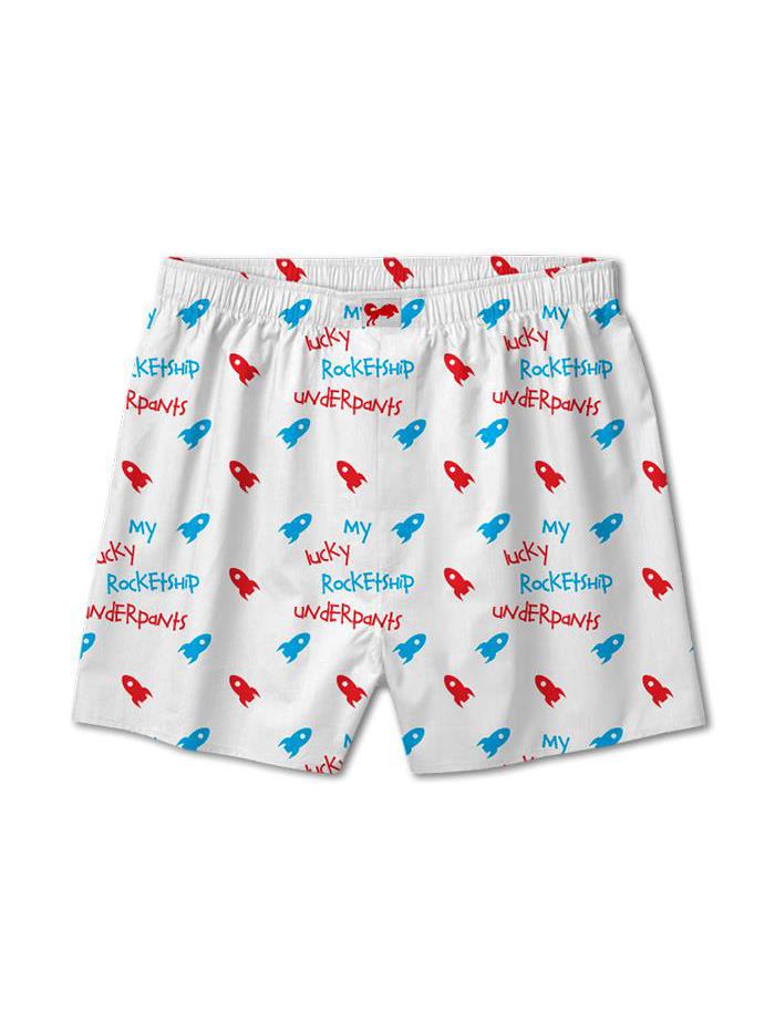 Calvin And Hobbes : My Lucky Rocketship Boxer Shorts | Boxers Online ...