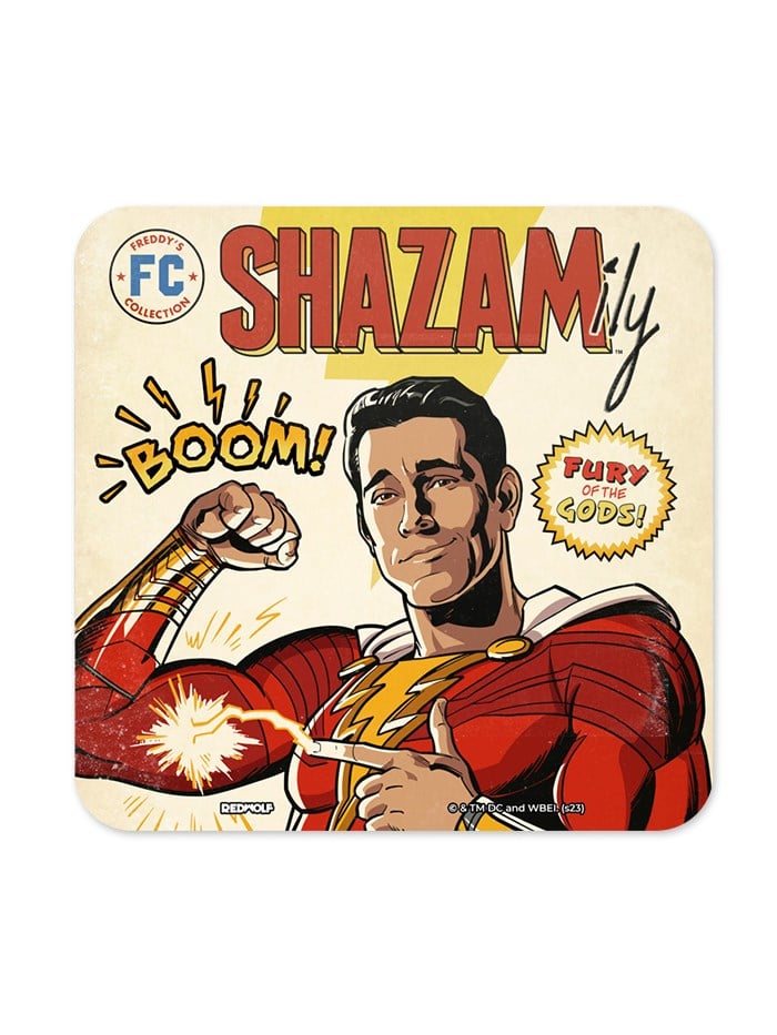 Boom | Shazam Official Coaster | Redwolf