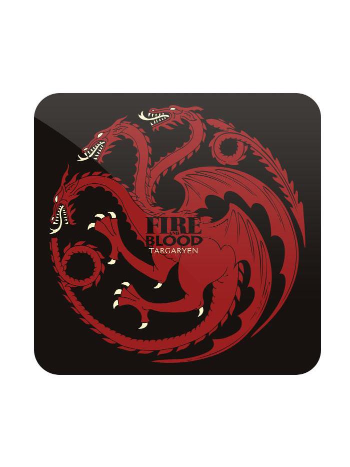 

Redwolf - Fire And Blood - Game Of Thrones Official Coaster, Multi-coloured