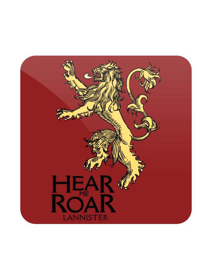 

Redwolf - Hear Me Roar - Game Of Thrones Official Coaster, Multi-coloured