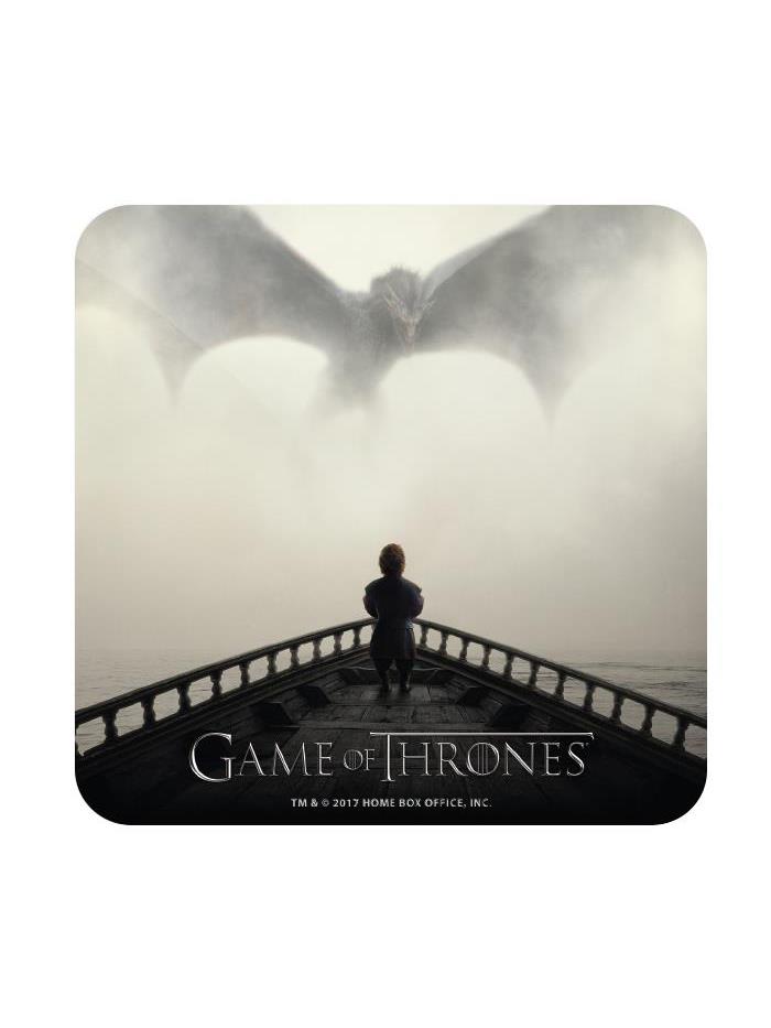 

Redwolf - I Dream Of Dragons - Game Of Thrones Official Coaster, Multi-coloured