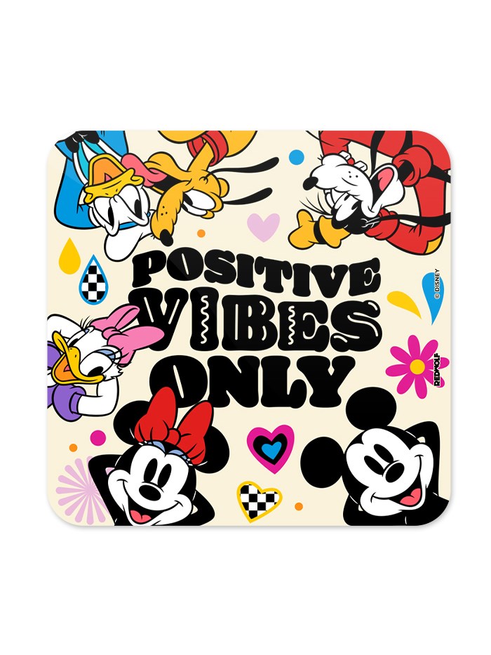 

Redwolf - Positive Vibes Only - Mickey Mouse Official Coaster