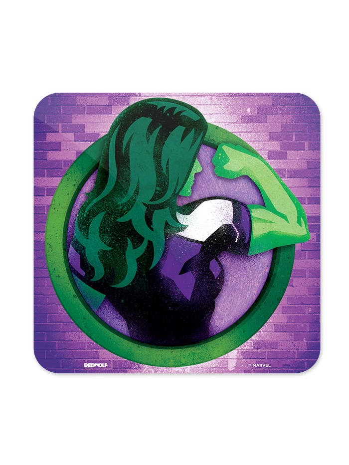 

Redwolf - She-Hulk Badge - Marvel Official Coaster