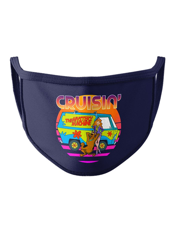 

Redwolf - Cruisin - Scooby Doo Official Face Mask, Navy fabric & tipping