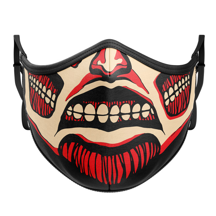 

Redwolf - The Colossal - Premium Mask, Black fabric & black tipping