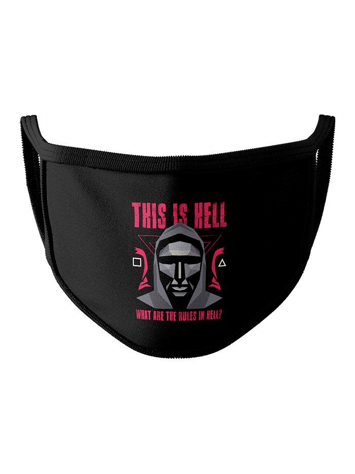 

Redwolf - This Is Hell - Face Mask, Black fabric & tipping