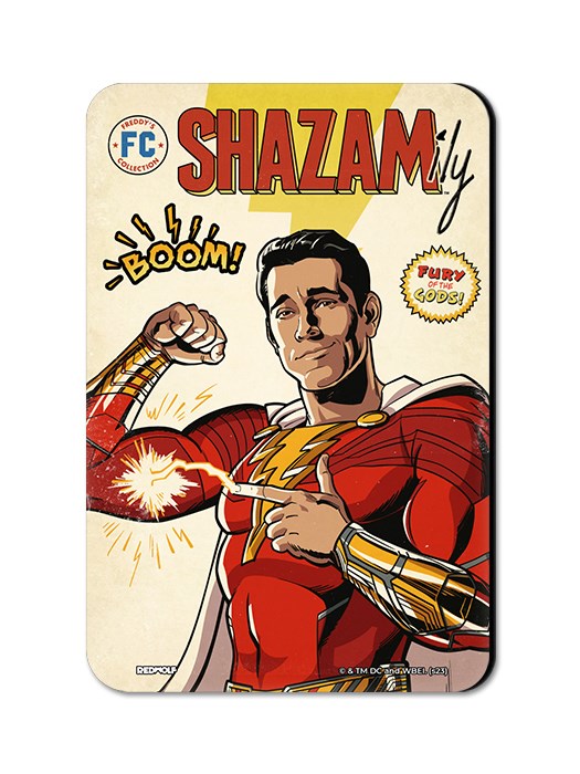 Boom | Shazam Official Fridge Magnet | Redwolf