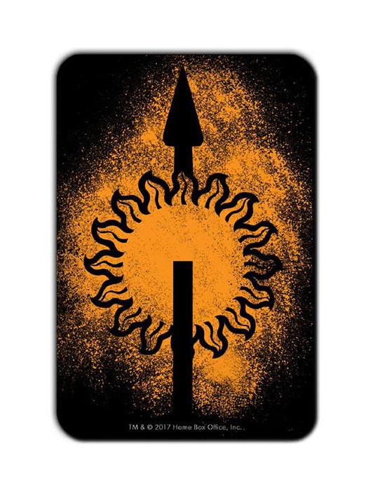 

Redwolf - House Martell Sigil Splatter - Game Of Thrones Official Fridge Magnet