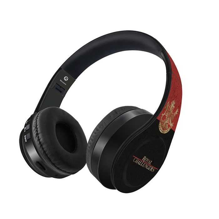 

Redwolf - RCB Color Block - Royal Challengers Bangalore Official Wireless Headphones