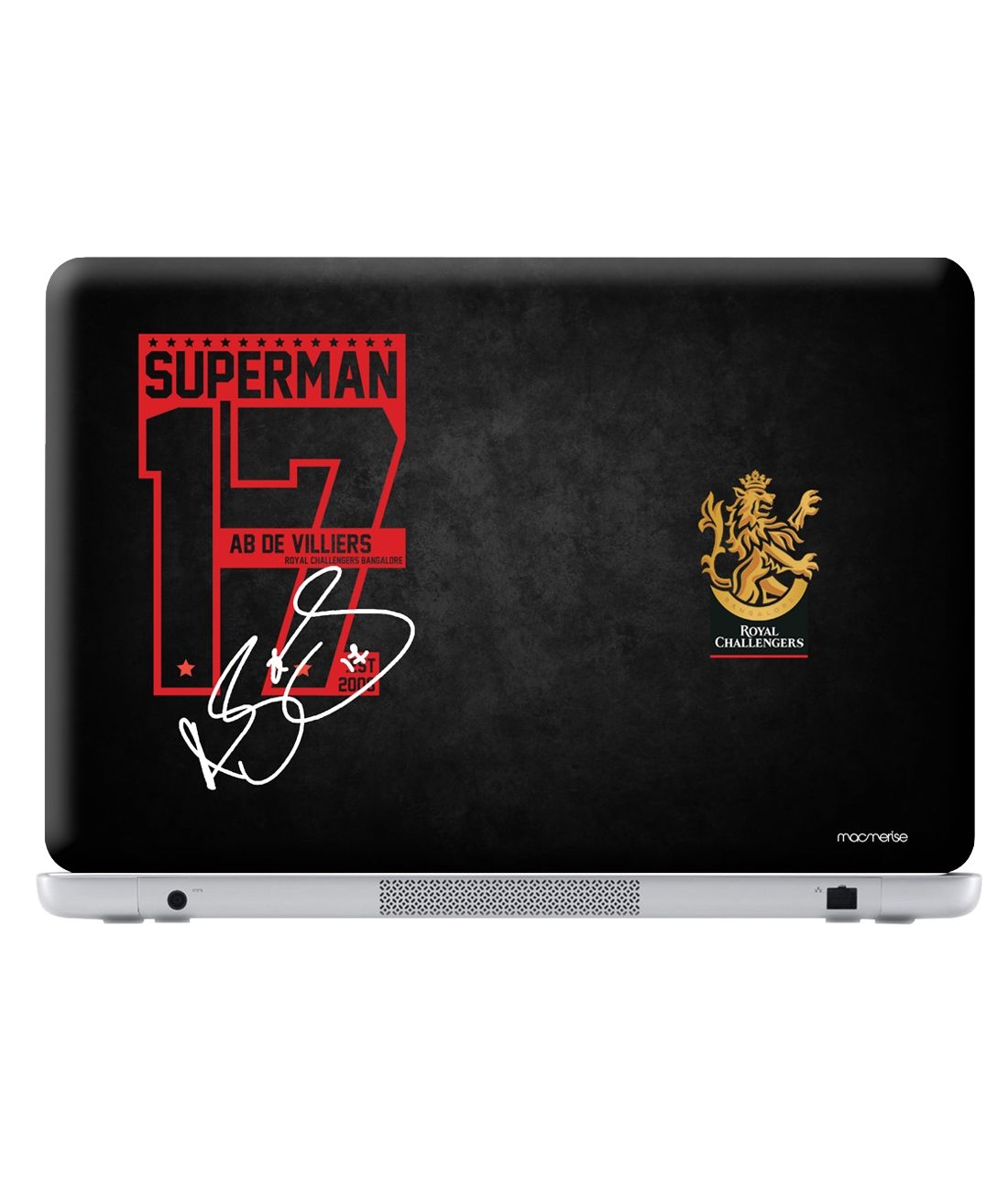 

Redwolf - Autograph ABD - Royal Challengers Bangalore Official Laptop Skin-dell-vostro-v3460, Black