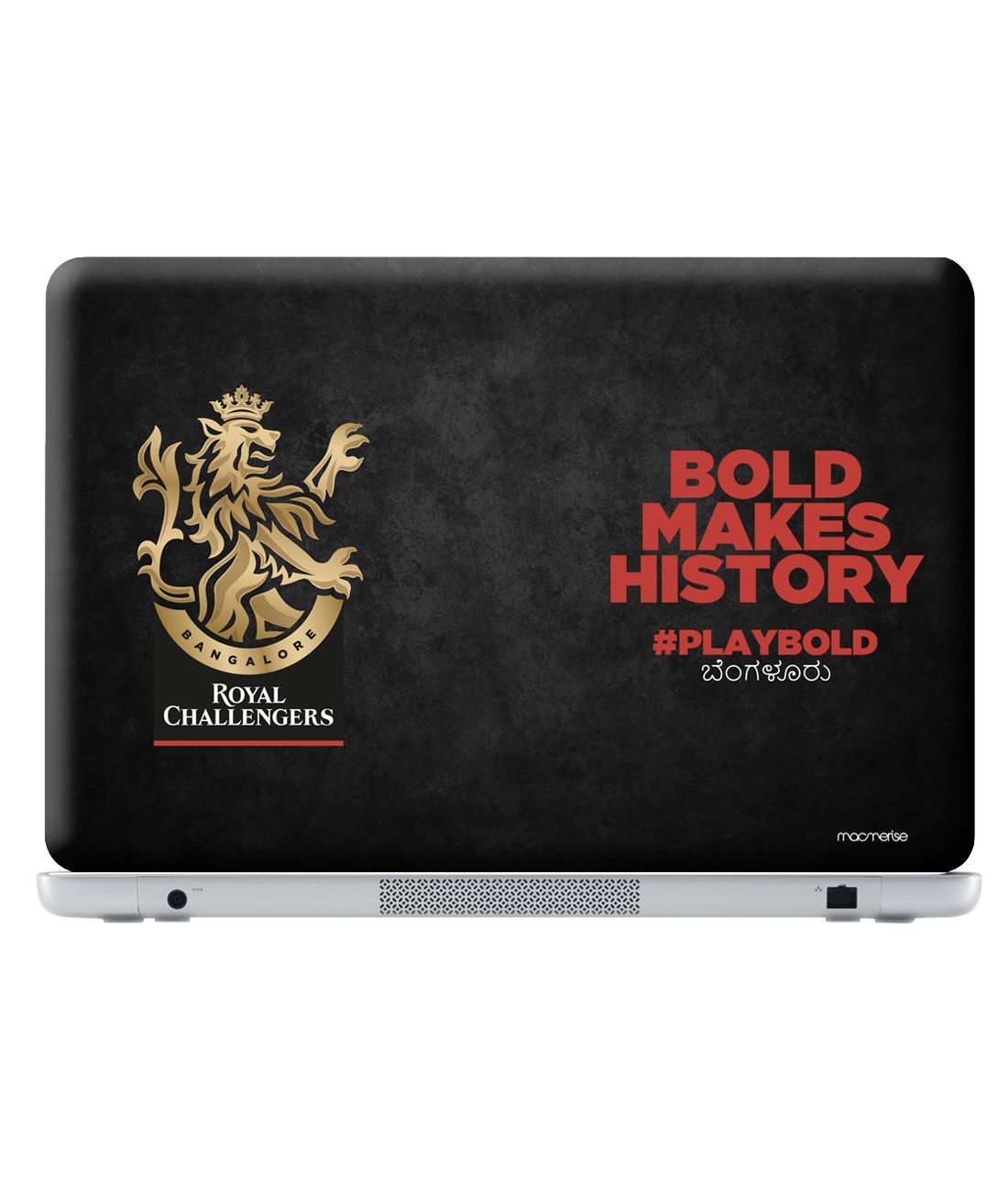 

Redwolf - Bold Makes History - Royal Challengers Bangalore Official Laptop Skin-microsoft-surface-3-pro, Black