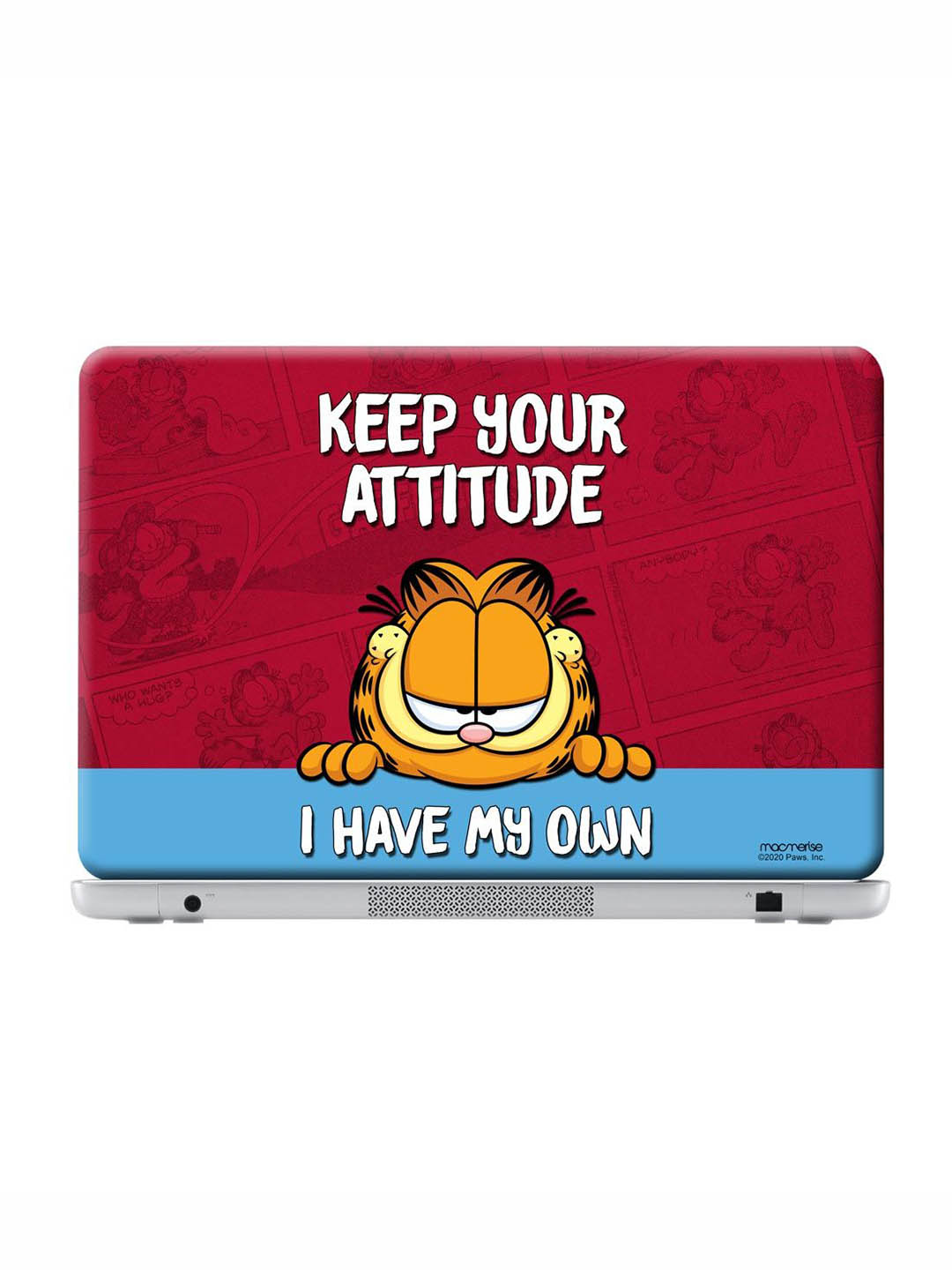 

Redwolf - Keep Your Attitude - Garfield Official Laptop Skin-generic-12"-laptop, Black