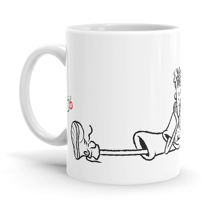 

Redwolf - Split - Fido Dido Official Mug, White