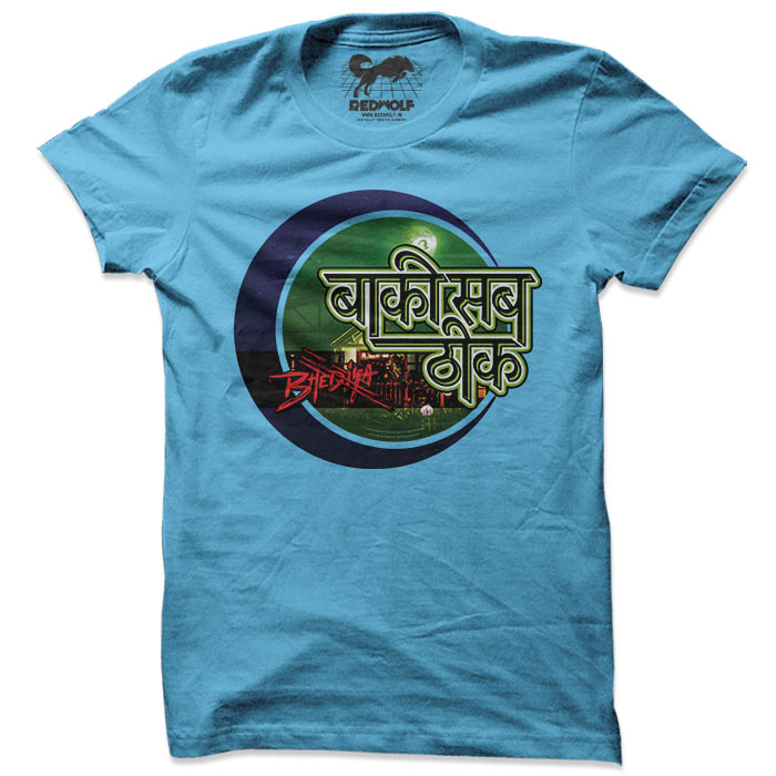 

Redwolf - Baaki Sab Theek - T-shirt, Sky blue