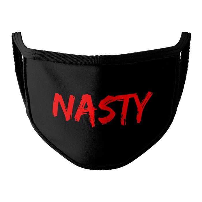 Nasty Face Mask (White), Official Aakash Mehta Merchandise