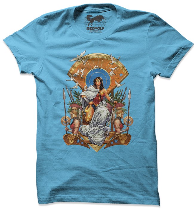 

Redwolf - Amazonian Warrior Princess - Wonder Woman Official T-shirt, Sky blue