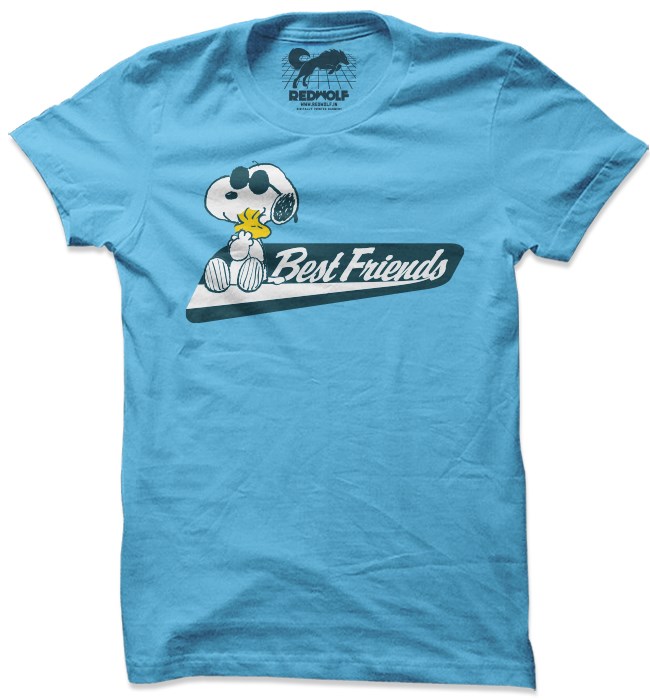 

Redwolf - Best Friends - Peanuts Official T-shirt, Sky blue