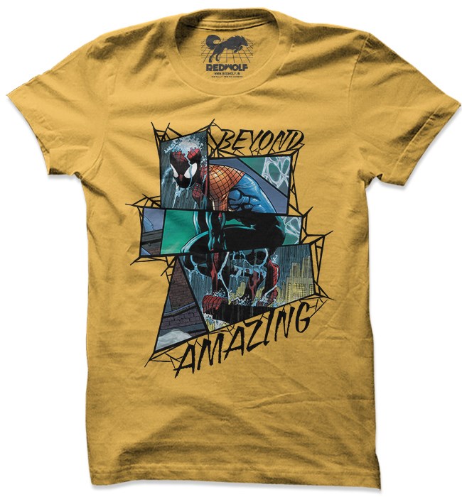 

Redwolf - Beyond Amazing: It's Raining Spider-Men - Marvel Official T-shirt, Yellow