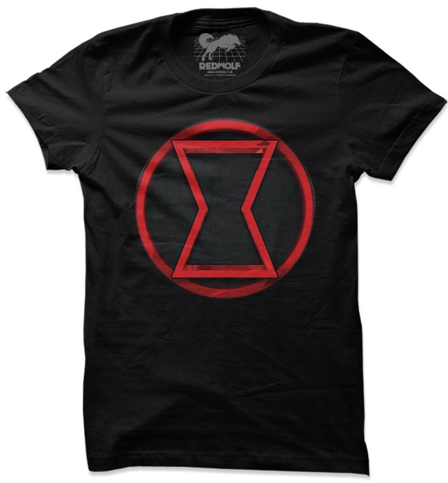 Black Widow Logo T-shirt | Official Black Widow Merchandise | Redwolf