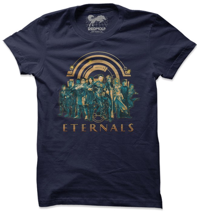 

Redwolf - Eternals Squad - Marvel Official T-shirt, Navy blue