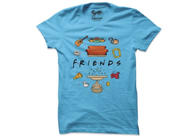 

Redwolf - Friends Icons - Friends Official T-shirt, Sky blue