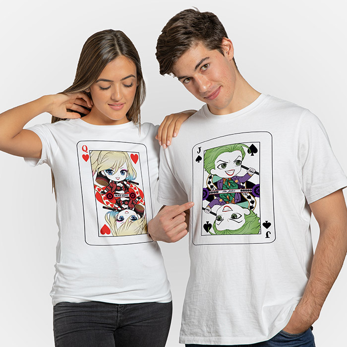 

Redwolf - Couple Tees: Joker And Harley - DC Comics Official T-shirt