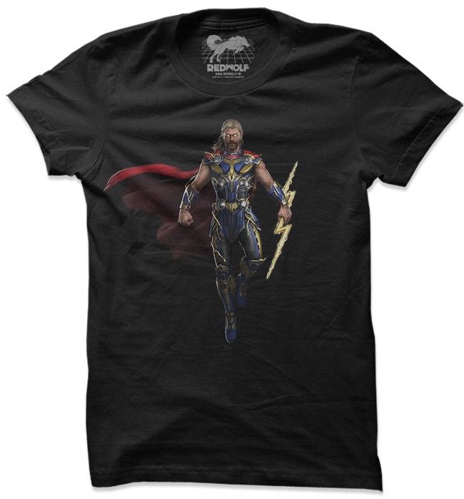 

Redwolf - Thunder Bolt - Marvel Official T-shirt, Black