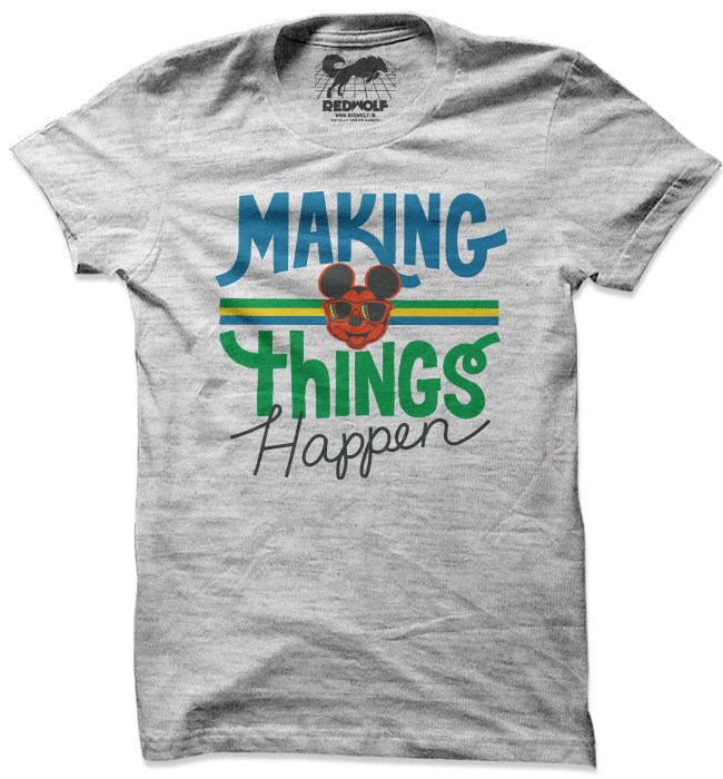 

Redwolf - Making Things Happens - Disney Official T-shirt, Ecru melange