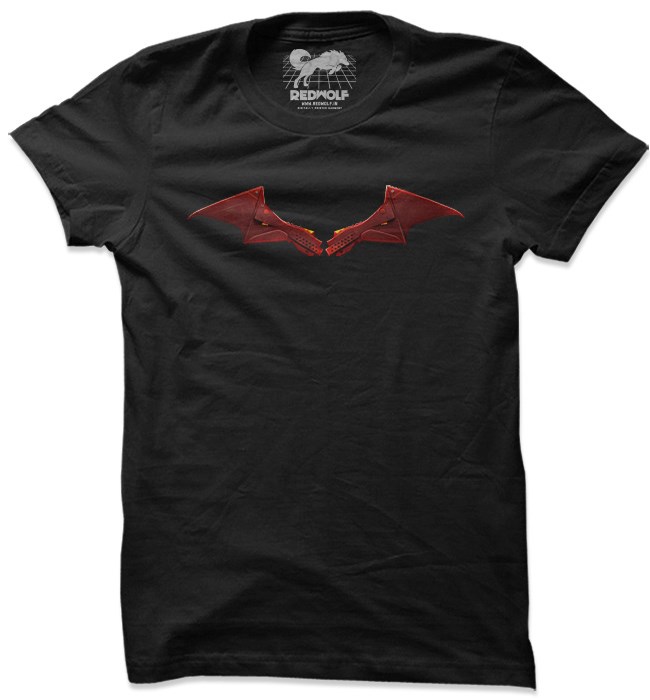 

Redwolf - Mechanical Bat-Logo - Batman Official T-shirt, Black