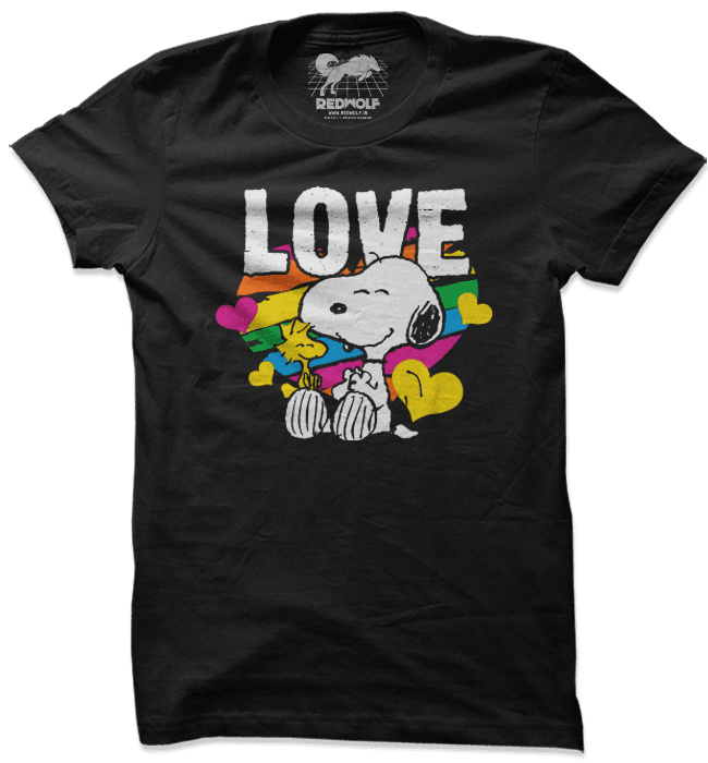 Love T-shirt | Peanuts Official Merchandise | Redwolf