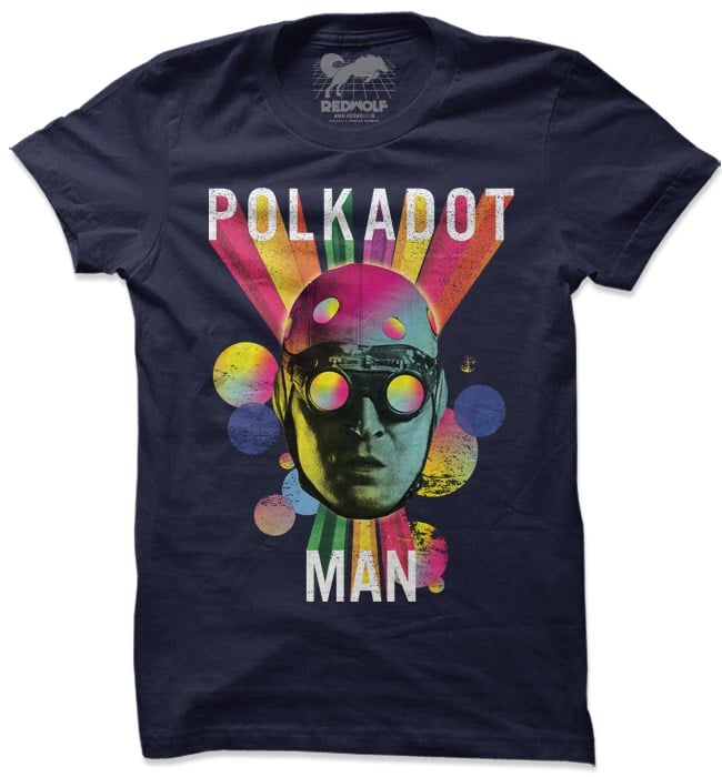 

Redwolf - Polkadot Man - DC Comics Official T-shirt, Navy blue