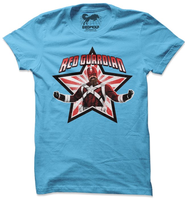 

Redwolf - Red Guardian - Marvel Official T-shirt, Sky blue