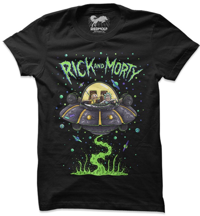 Space Cruiser T-shirt | Rick And Morty Official T-shirt | Redwolf