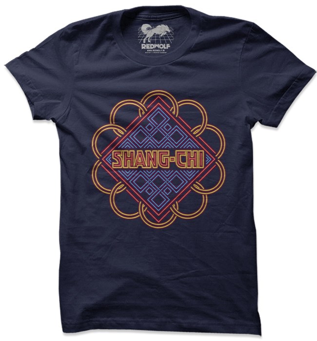 

Redwolf - Shang-Chi: Neo Retro Logo - Marvel Official T-shirt, Navy blue