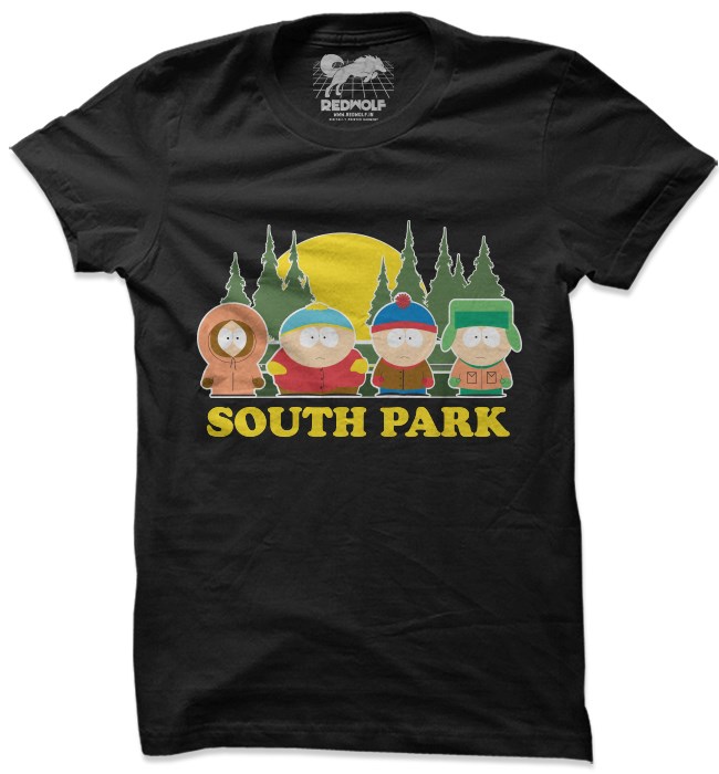 

Redwolf - South Park Gang - South Park Official T-shirt, Black