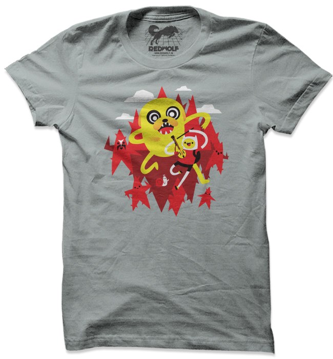 

Redwolf - Spiky Village - Adventure Time Official T-shirt, Cement