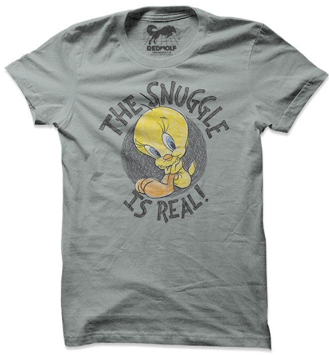 

Redwolf - The Snuggle Is Real - Looney Tunes Official T-shirt, Cement