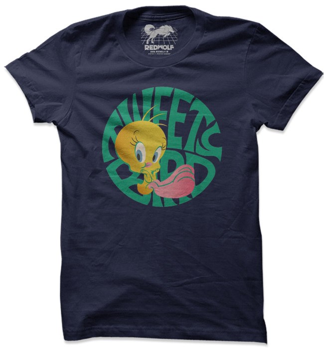 

Redwolf - Tweety Bird - Looney Tunes Official T-shirt, Navy blue