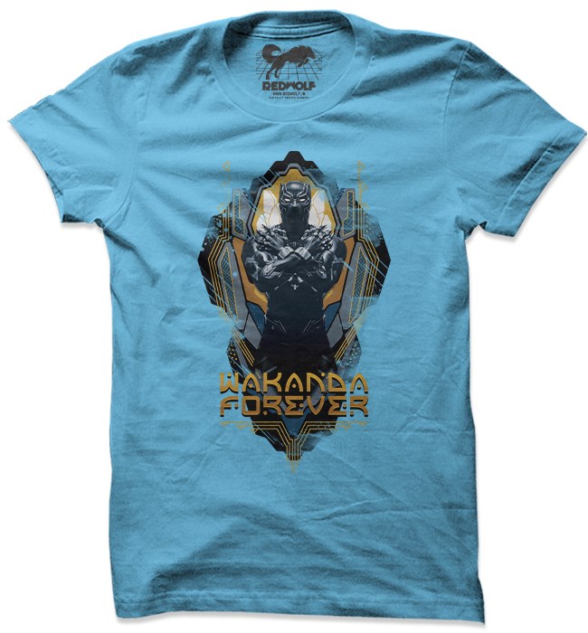 

Redwolf - Wakanda Forever - Marvel Official T-shirt, Sky blue